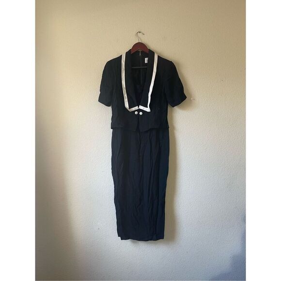 No Brand Dresses & Skirts - Vintage sailor nautical grunge sheath midi dress‎